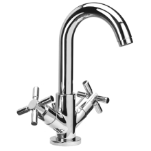 Herzbach STILO WT-Einlochbatterie M-Size mit Ablauf Chrom