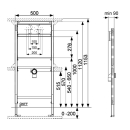 TECEprofil Universalmodul 1120mm, für Ausgussbecken