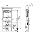 TECElux WC-Modul Bauhöhe 1120mm, Modul 100