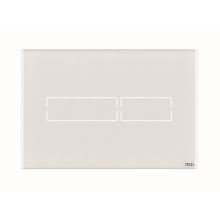 TECElux Mini WC-Betätigungsplatte mit Touch-Elektronik Glas weiß