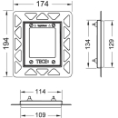 TECE Urinal Einbaurahmen für Loop/square Serie