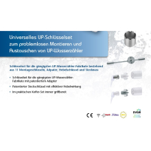 Schlüsselset für die gängigsten UP-Wasserzähler-Fabrikate
