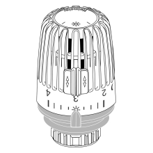 IMI Heimeier Thermostatkopf Standard K-Kopf M30x1,5 , mit eingebautem Fühler
