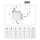 Caleffi AERCAL® - 1/2" automatischer...